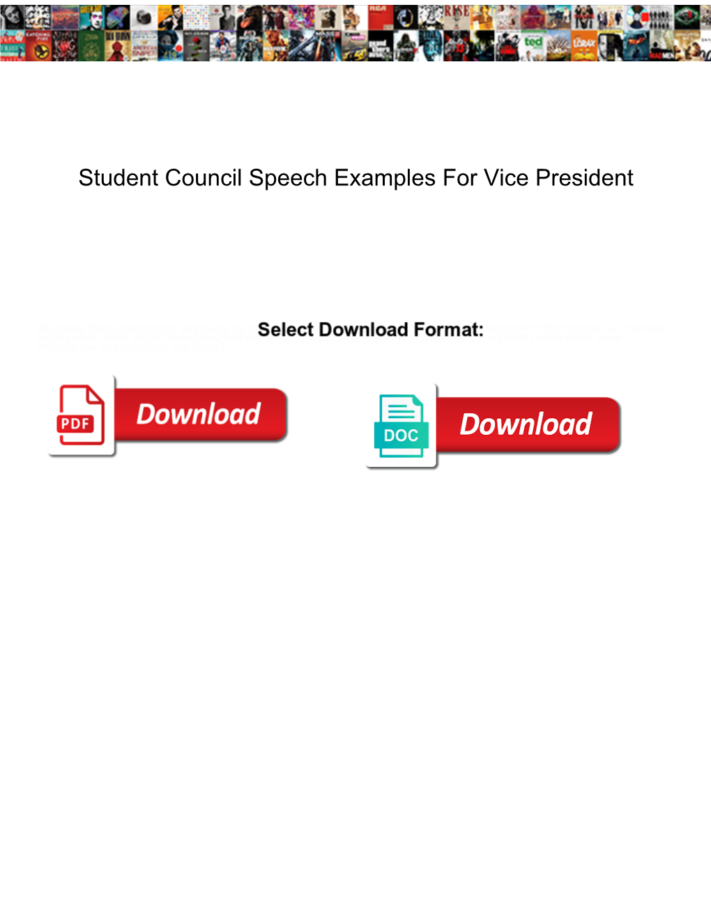 Student Council Speech Examples for Vice President