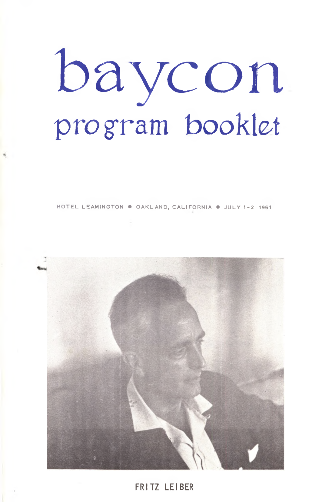 Program Booklet