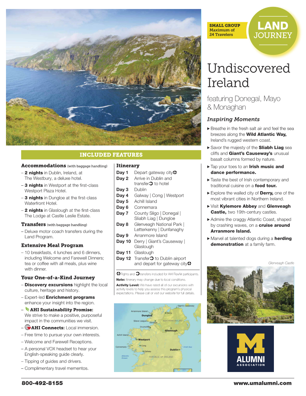 Undiscovered Ireland Featuring Donegal, Mayo & Monaghan