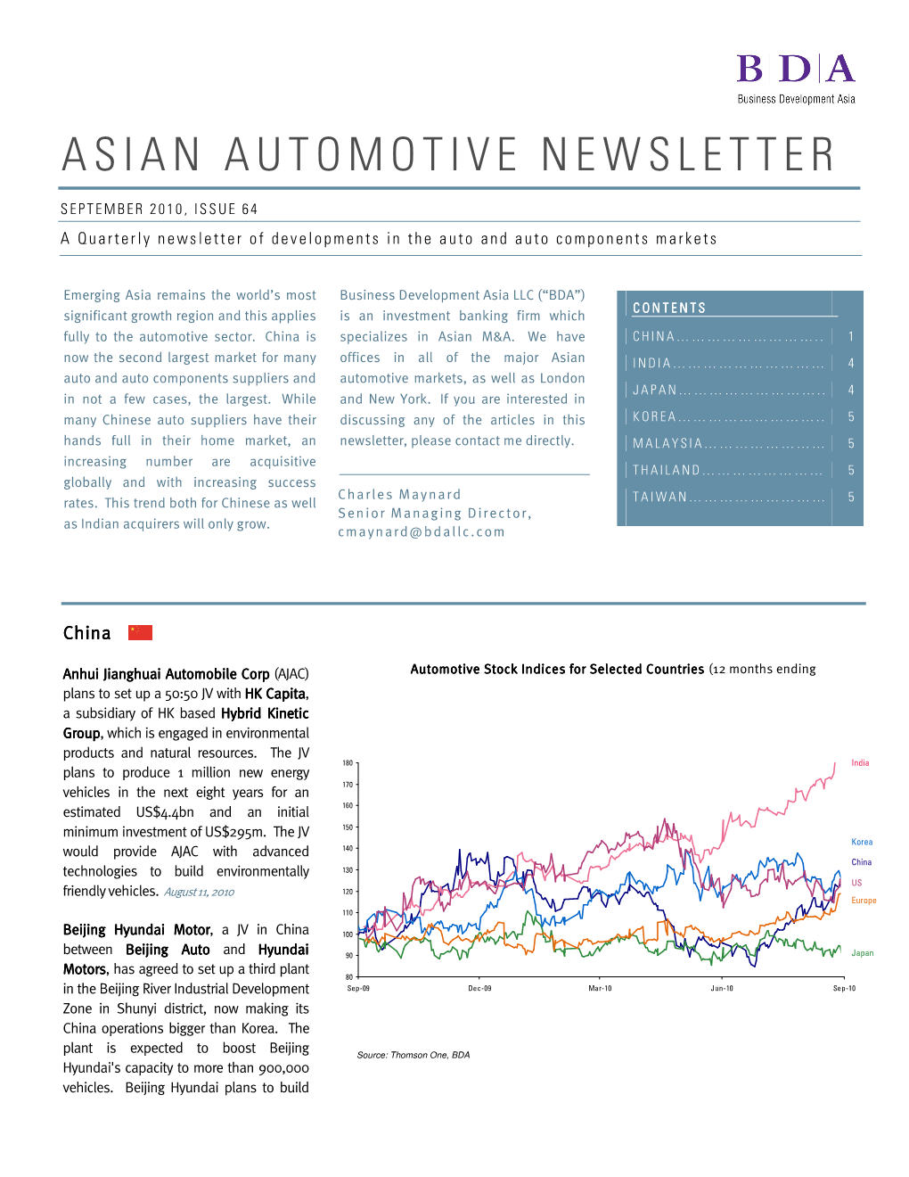 Asian Automotive Newsletter