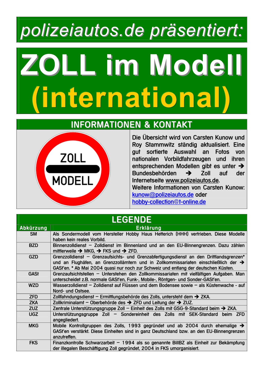 ZOLL Im Modell