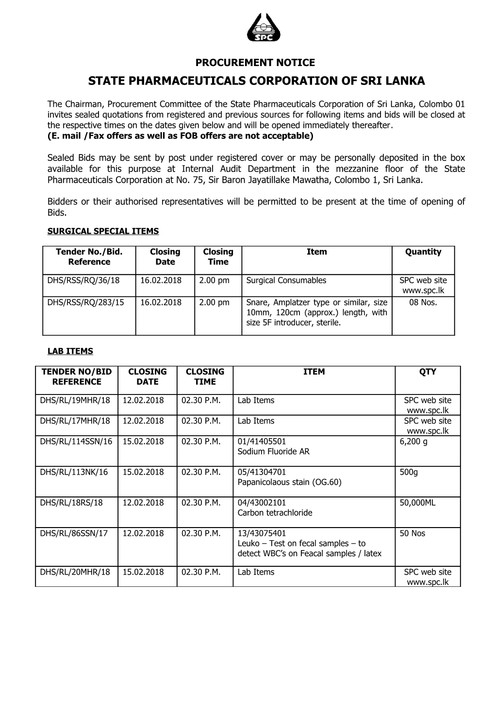 State Pharmaceuticals Corporation of Sri Lanka s8