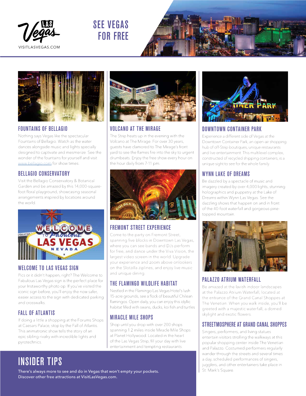 See Vegas for Free Insider Tips