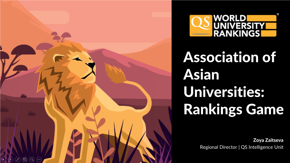 Association of Asian Universities: Rankings Game