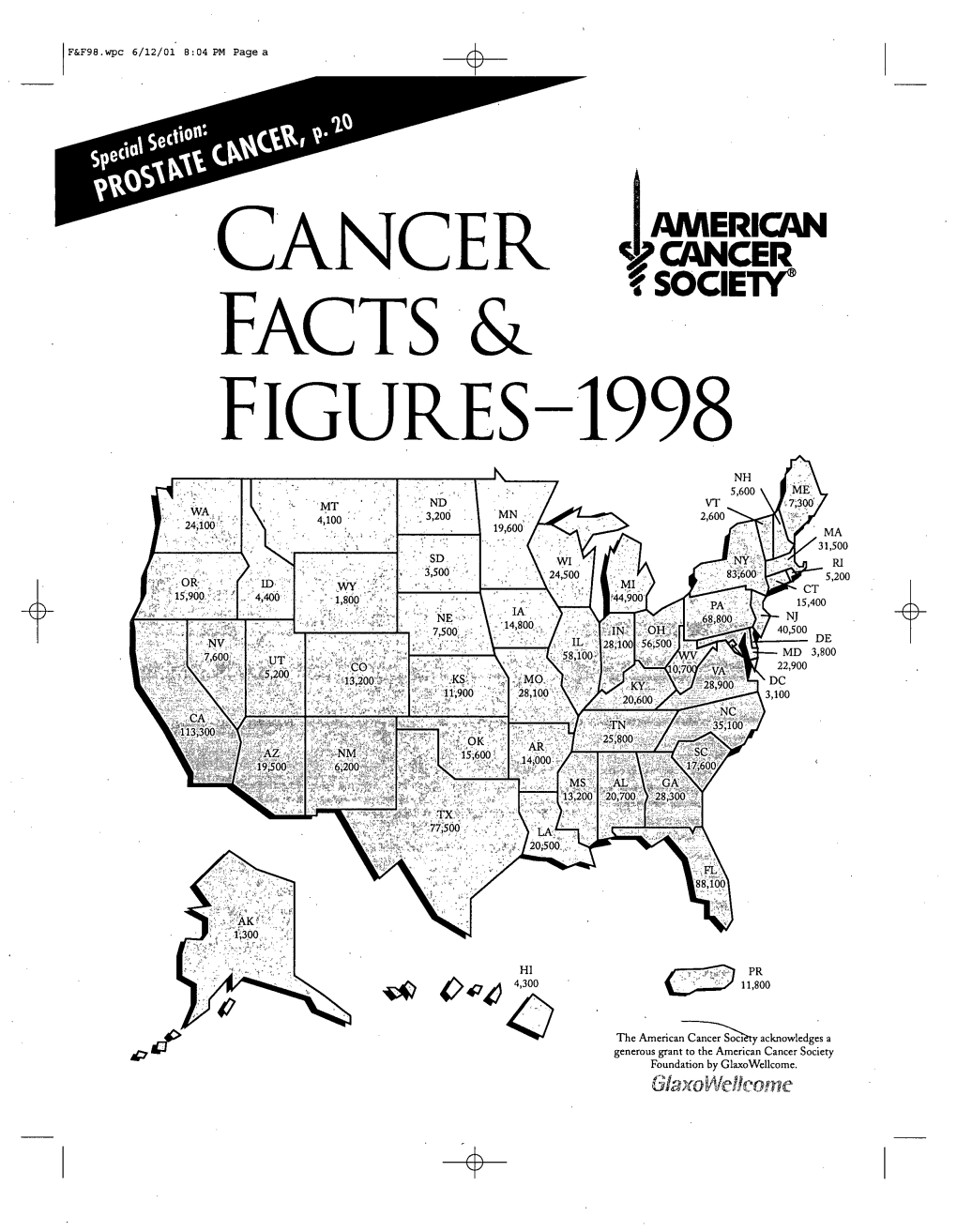 American Cancer Society, Cancer Facts & Figures-1998