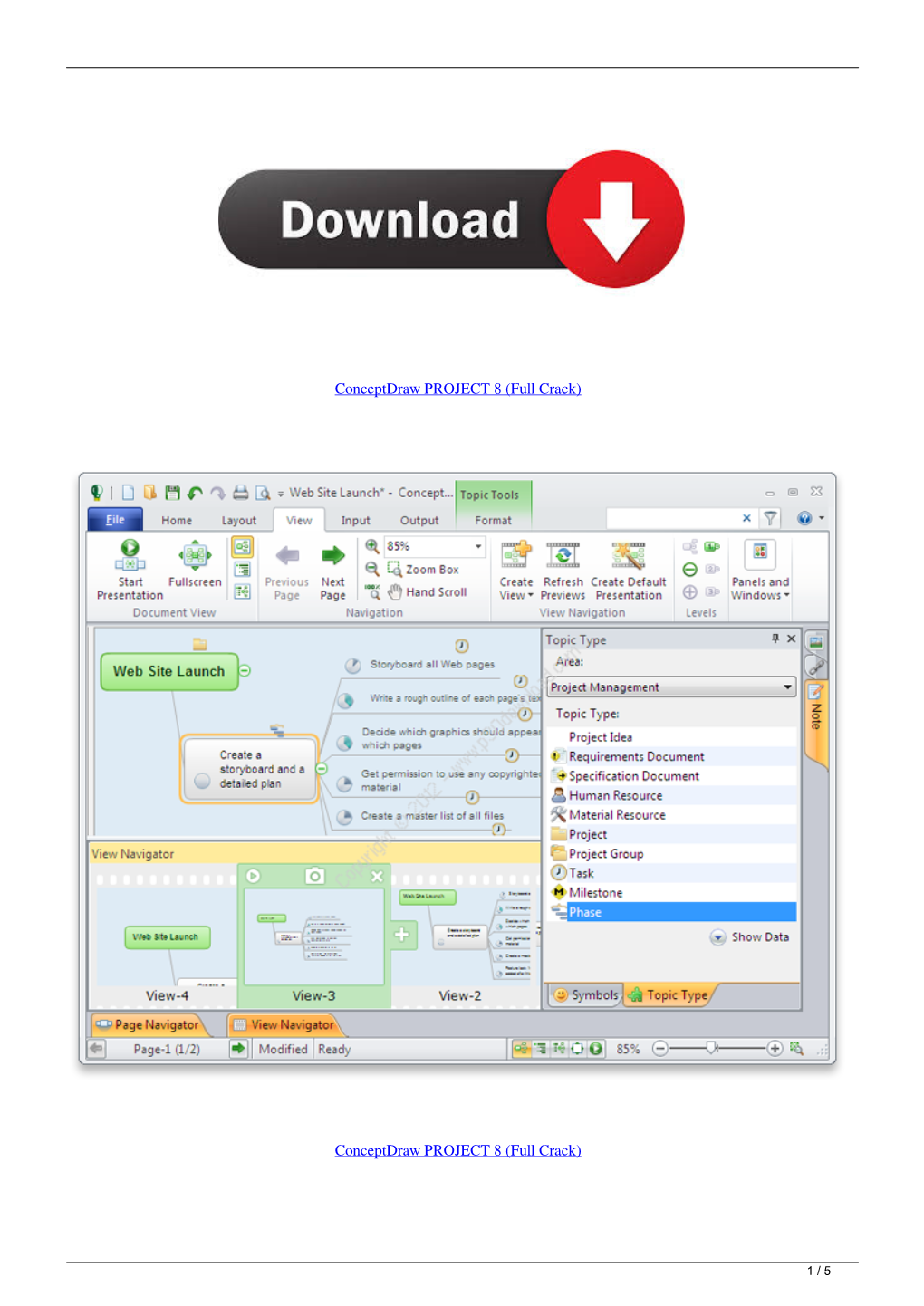 Conceptdraw PROJECT 8 Fullcrack