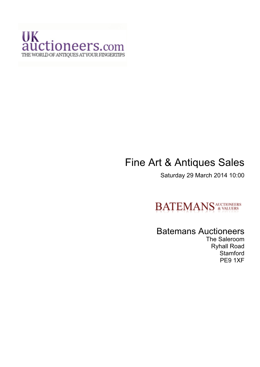 Fine Art & Antiques Sales