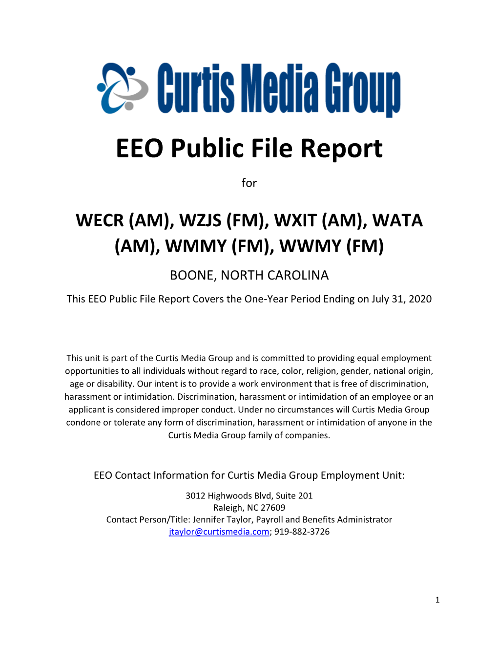 EEO Public File Report For