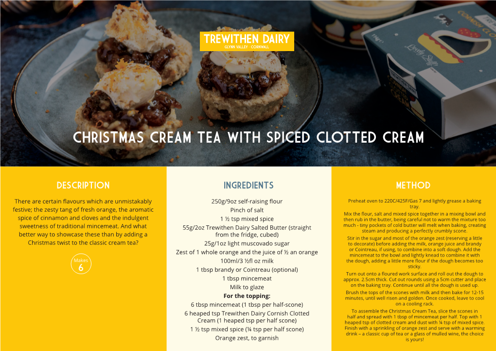Christmas Cream Tea with Spiced Clotted Cream