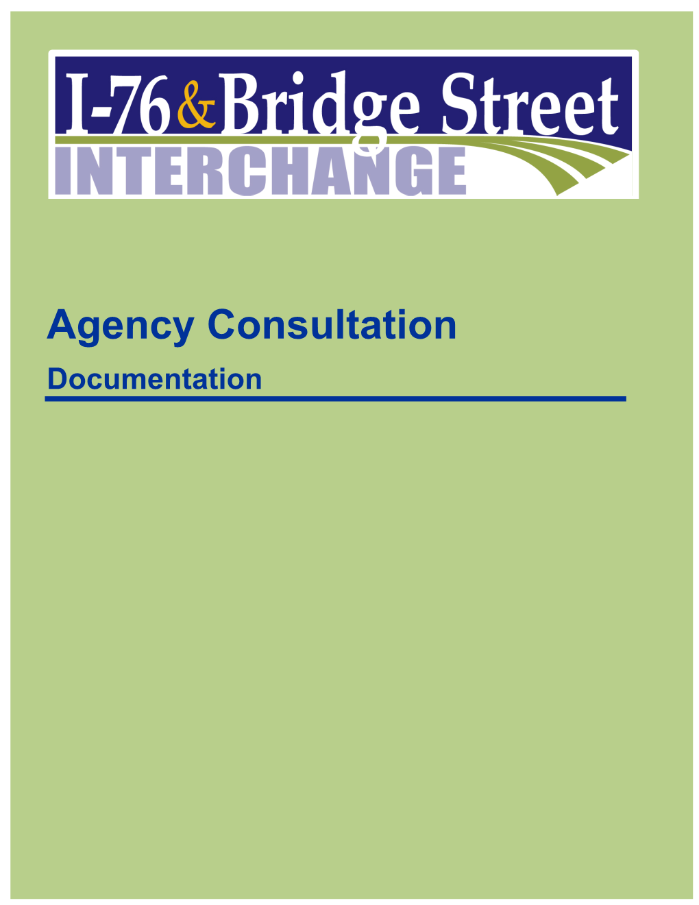 Agency Consultation Documentation
