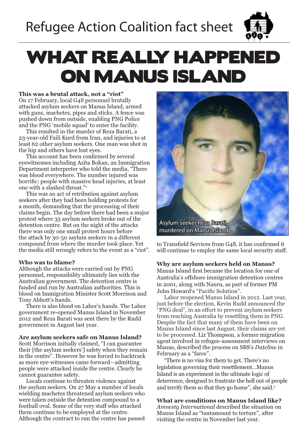 What Really Happened on Manus Island