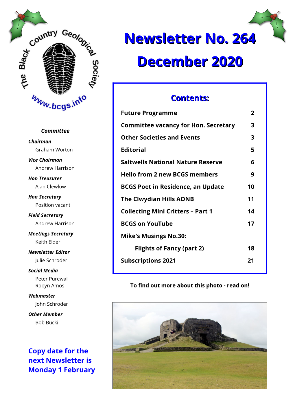 Newsletter No. 264 December 2020