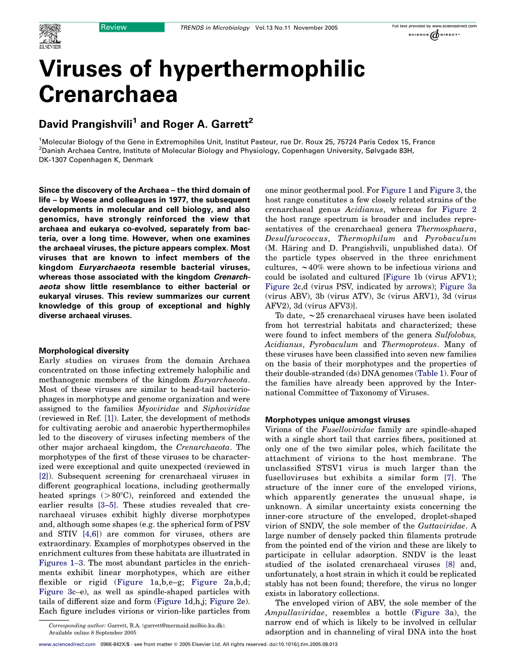 Viruses of Hyperthermophilic Crenarchaea