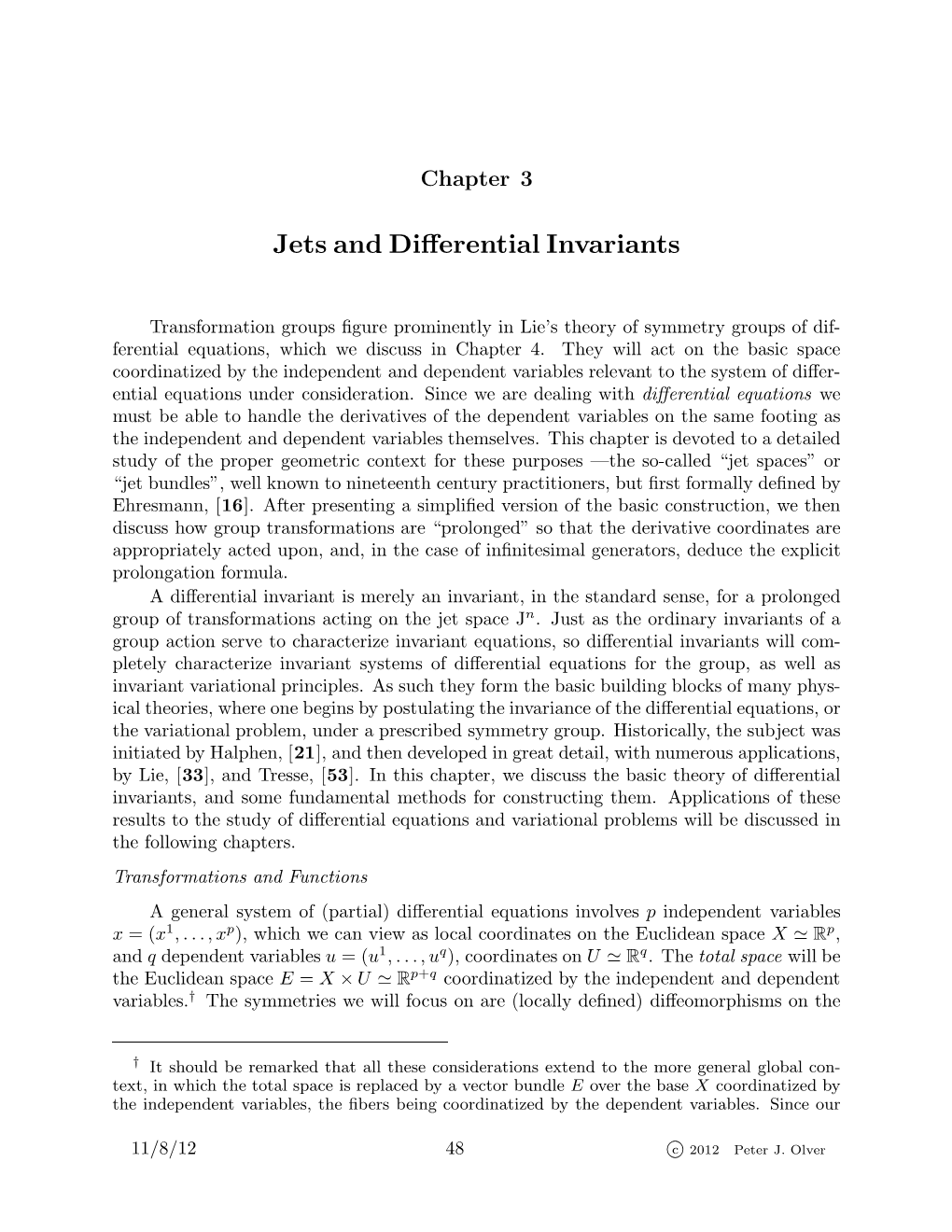 Jets and Differential Invariants