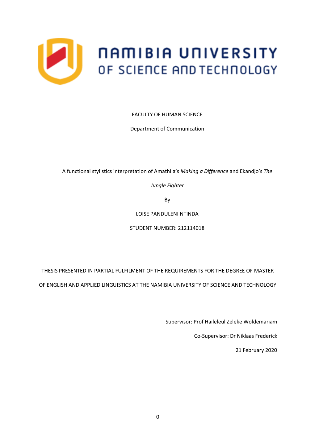 FINAL L P Ntinda's Thesis JUNE 2020.Pdf