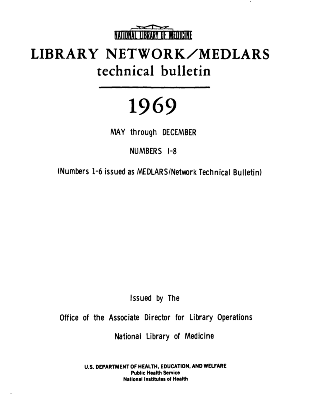 NLM Technical Bulletin, No.1-20