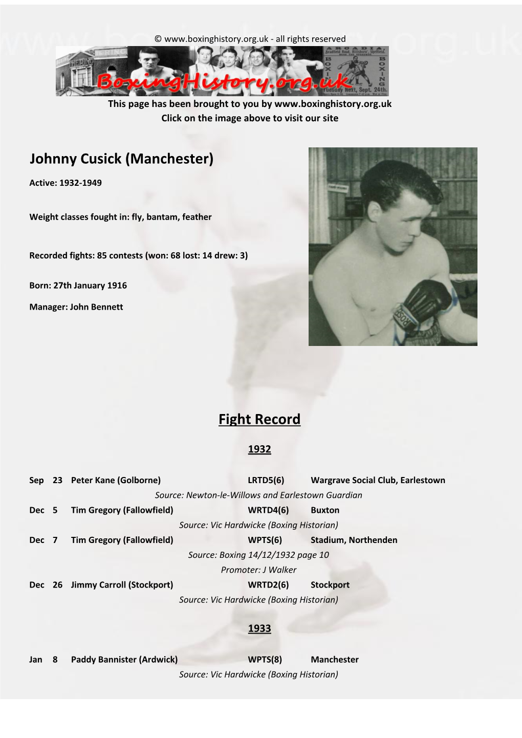 Johnny Cusick (Manchester)