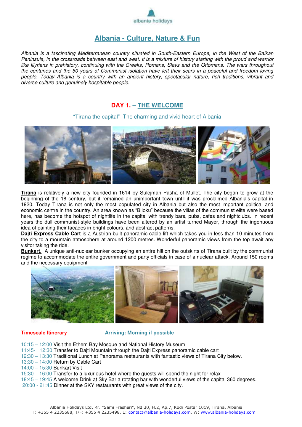 Albania Incentive Program – 3 Nights