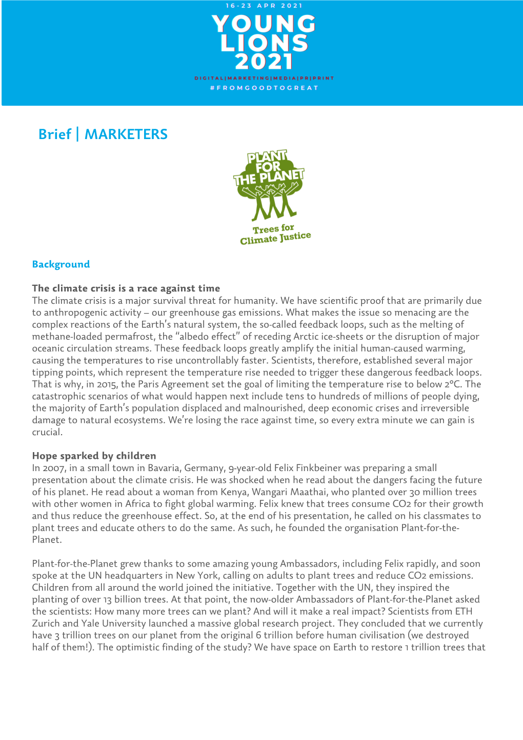 Brief | MARKETERS