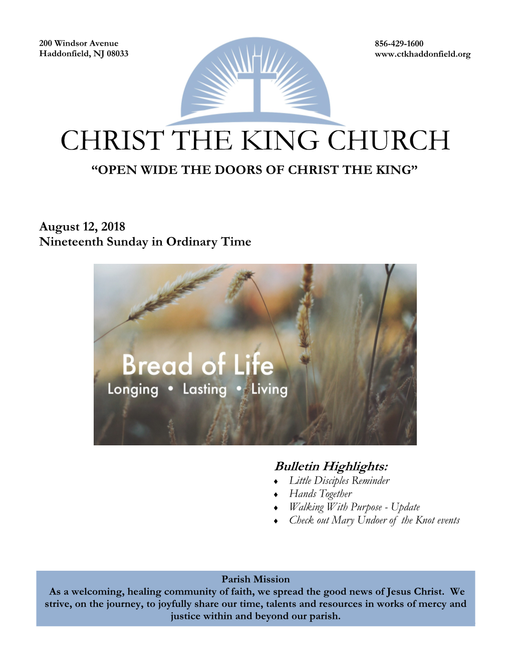 Christ the King Church “Open Wide the Doors of Christ the King”