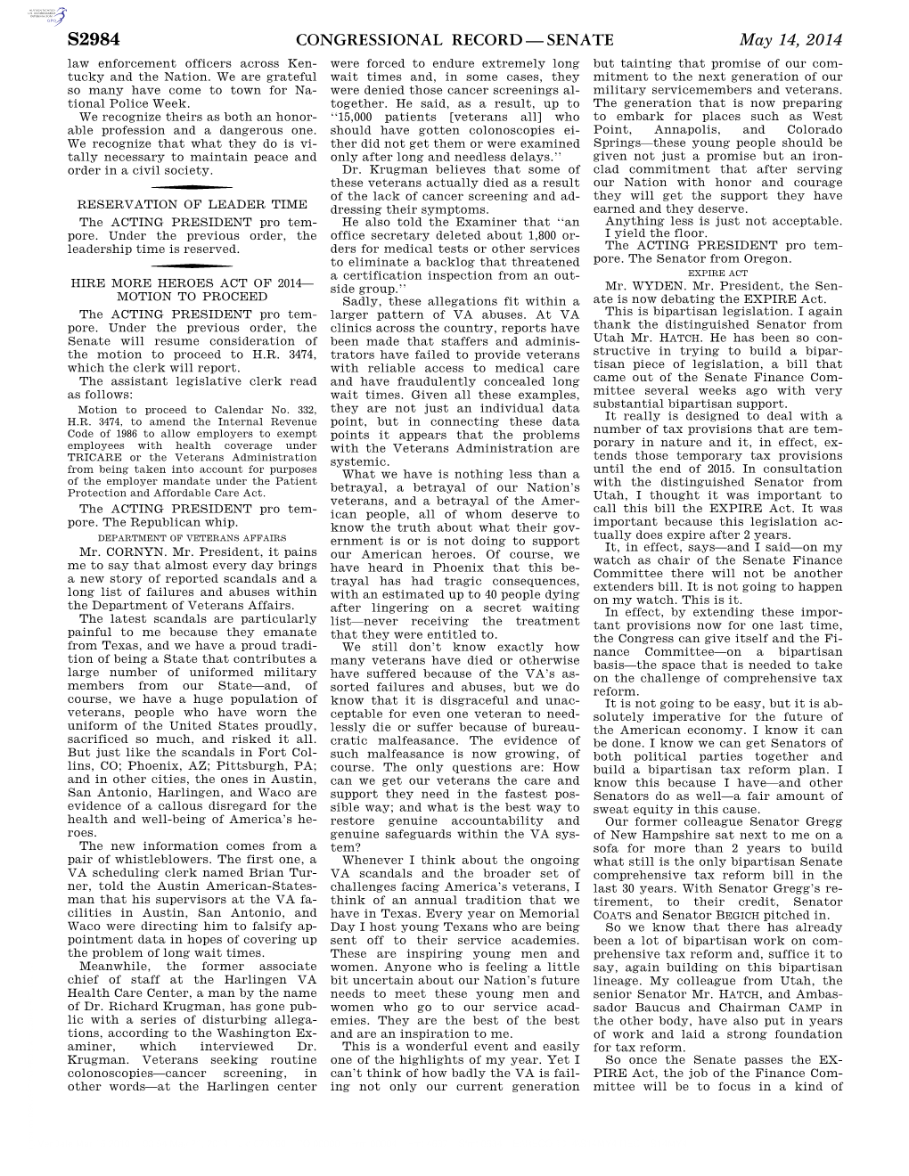 Congressional Record—Senate S2984