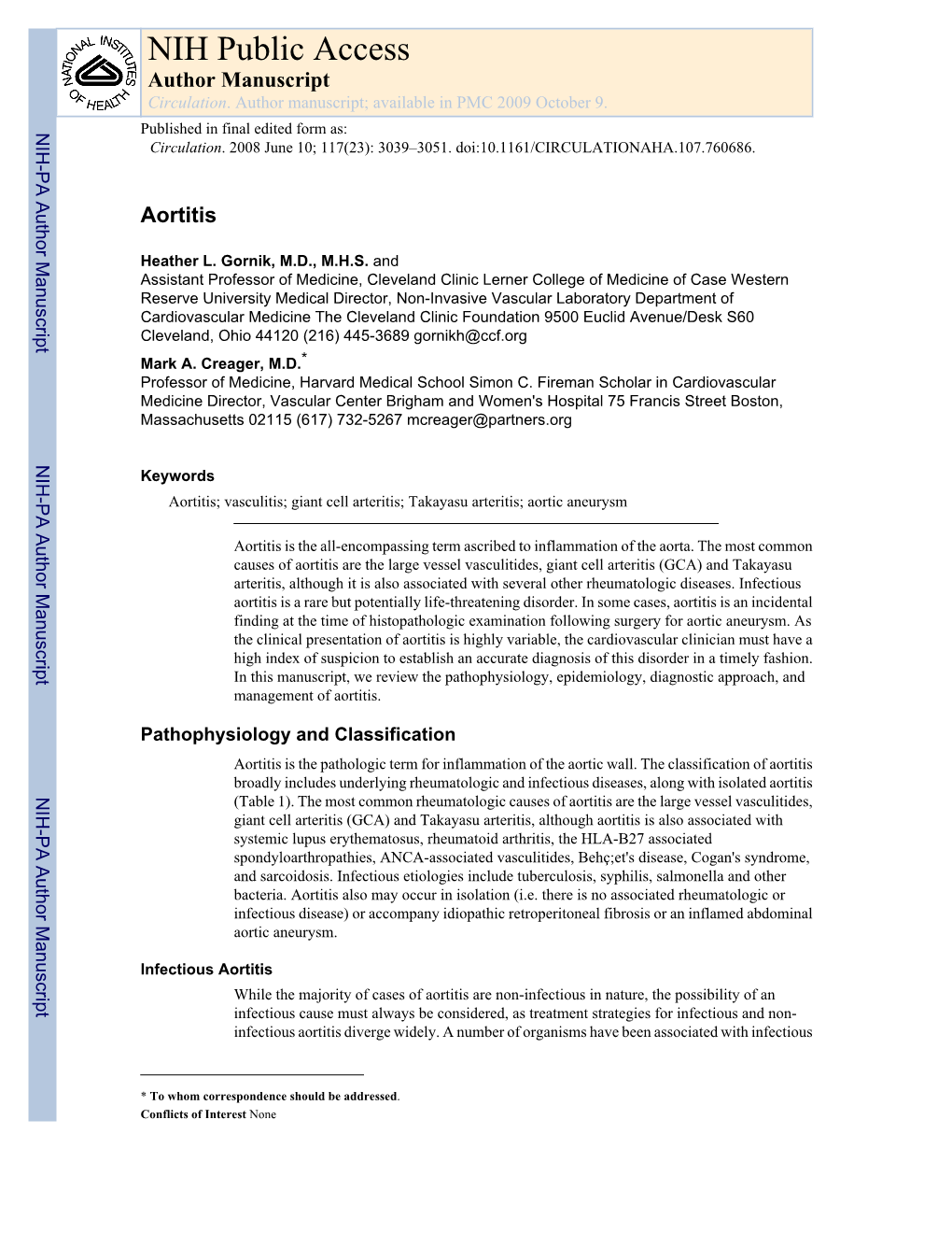 NIH Public Access Author Manuscript Circulation