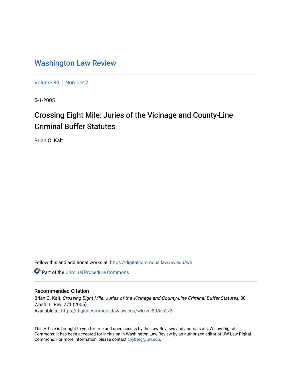 Juries of the Vicinage and County-Line Criminal Buffer Statutes