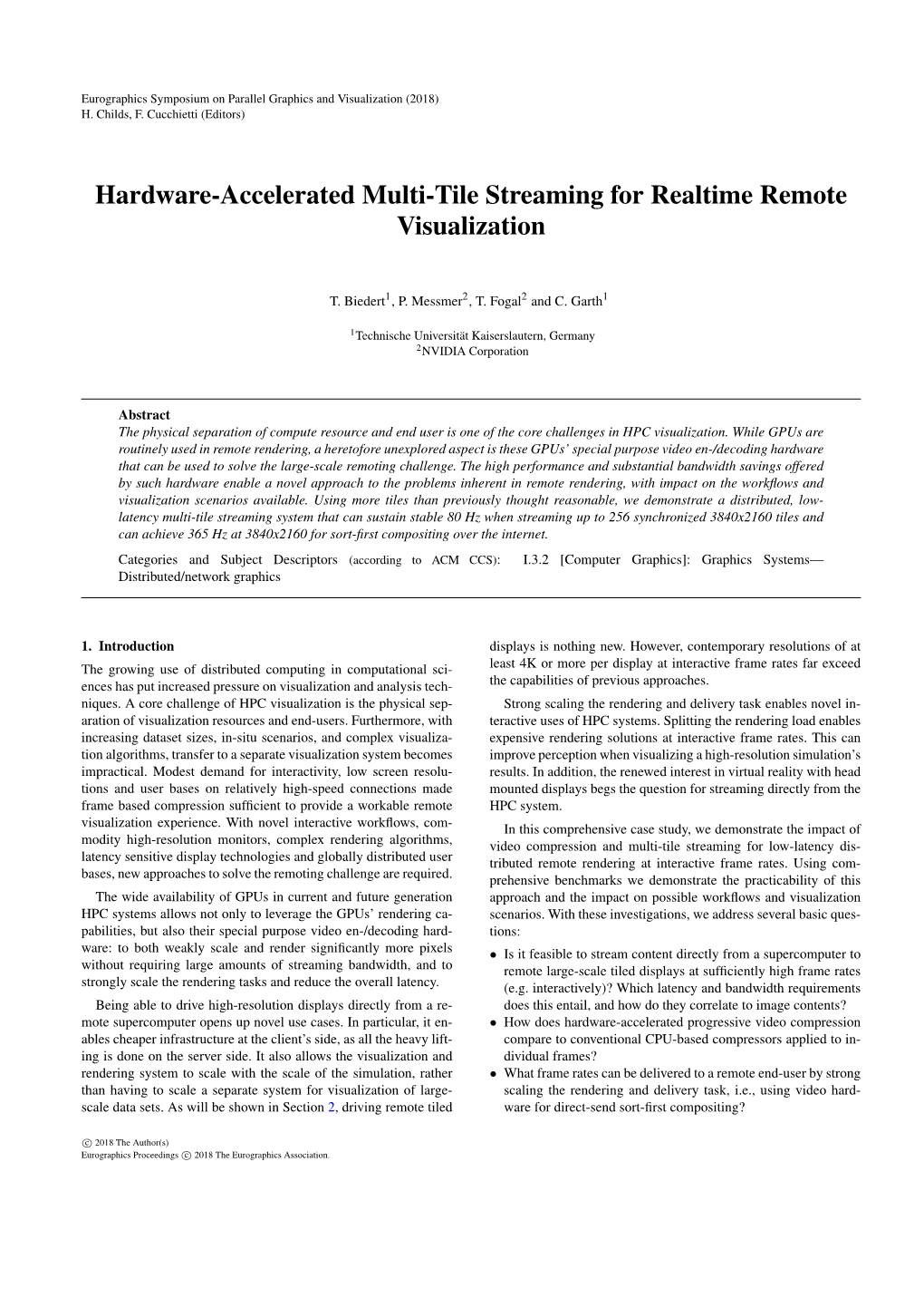 Hardware-Accelerated Multi-Tile Streaming for Realtime Remote Visualization