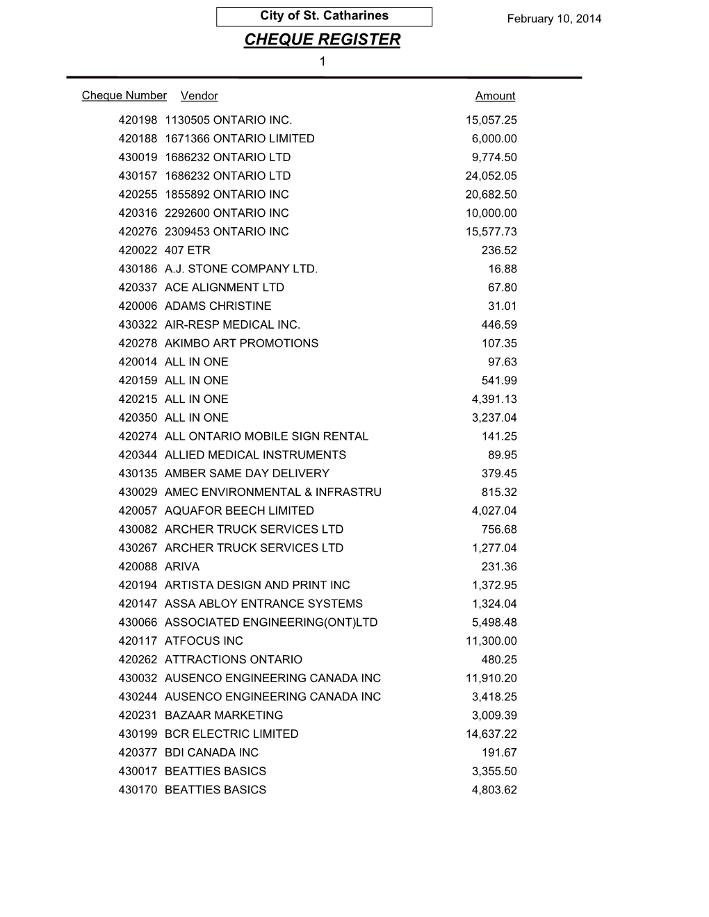 Cheque Register 1