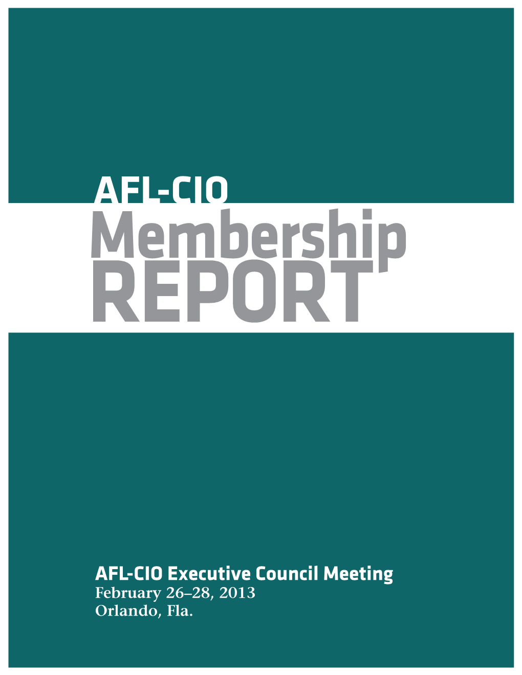 AFL-CIO Membership Report