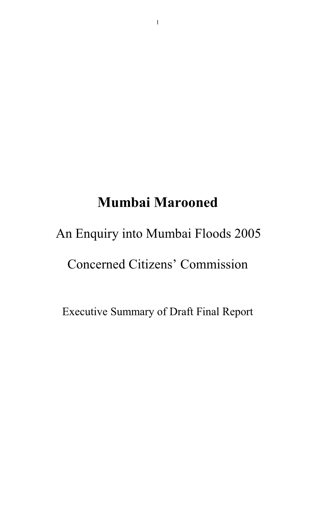 Mumbai Marooned