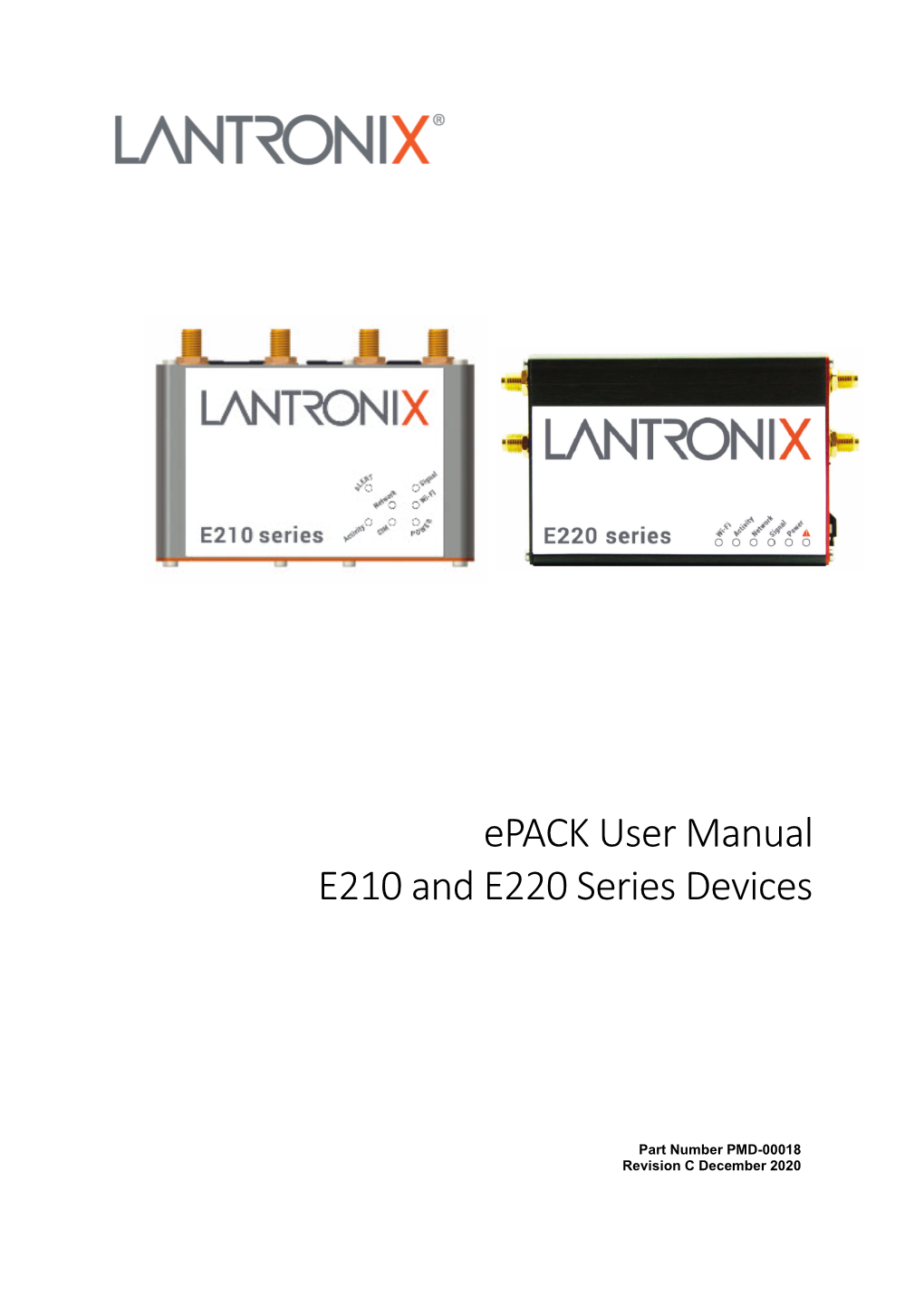 Lantronix Epack User Manual for E210 and E220 Series Devices
