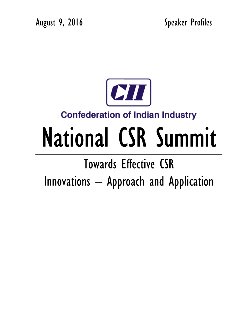 Towards Effective CSR Innovations – Approach and Application