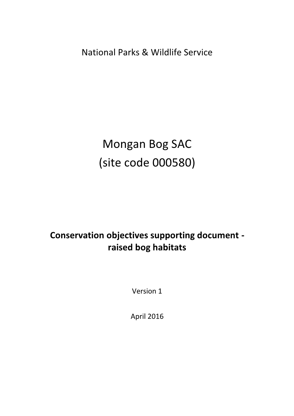 Mongan Bog SAC (Site Code 000580)