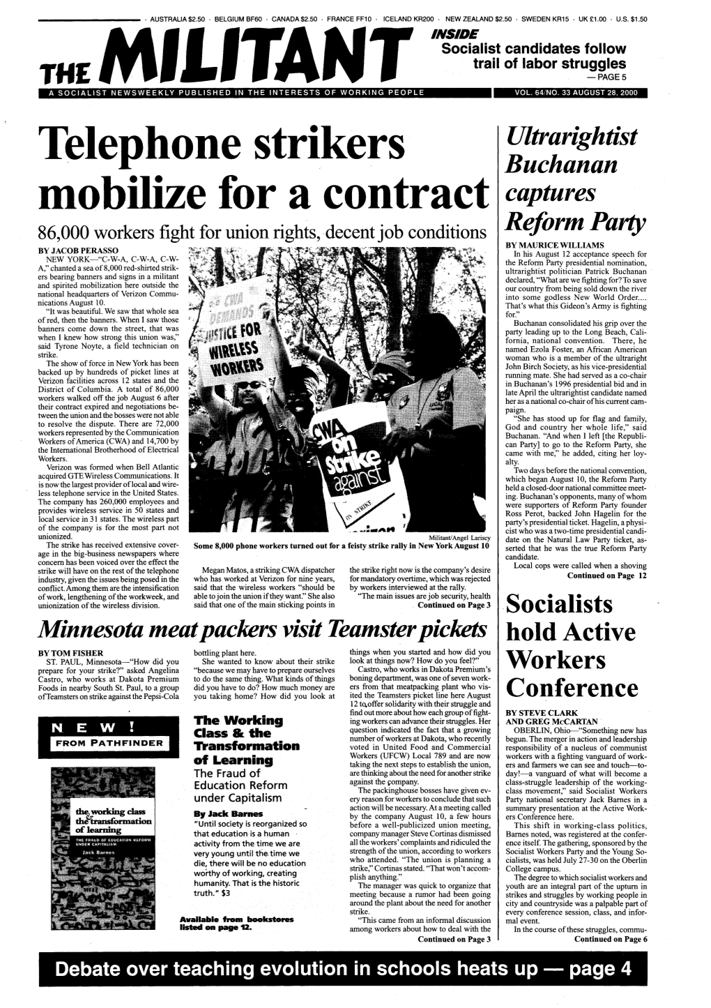 Telephone Strikers Mobilize for a Contract