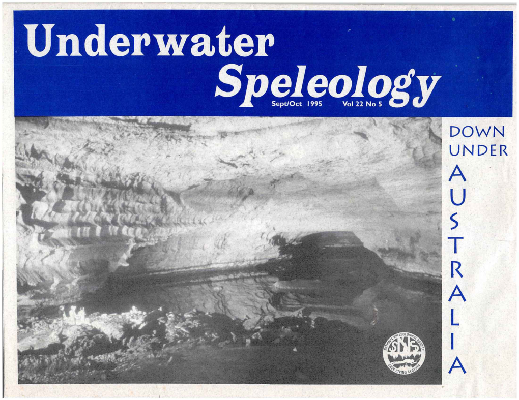 Underwater Speleology JL., Sept/Oct 1995 Vol 22 No 5 C7