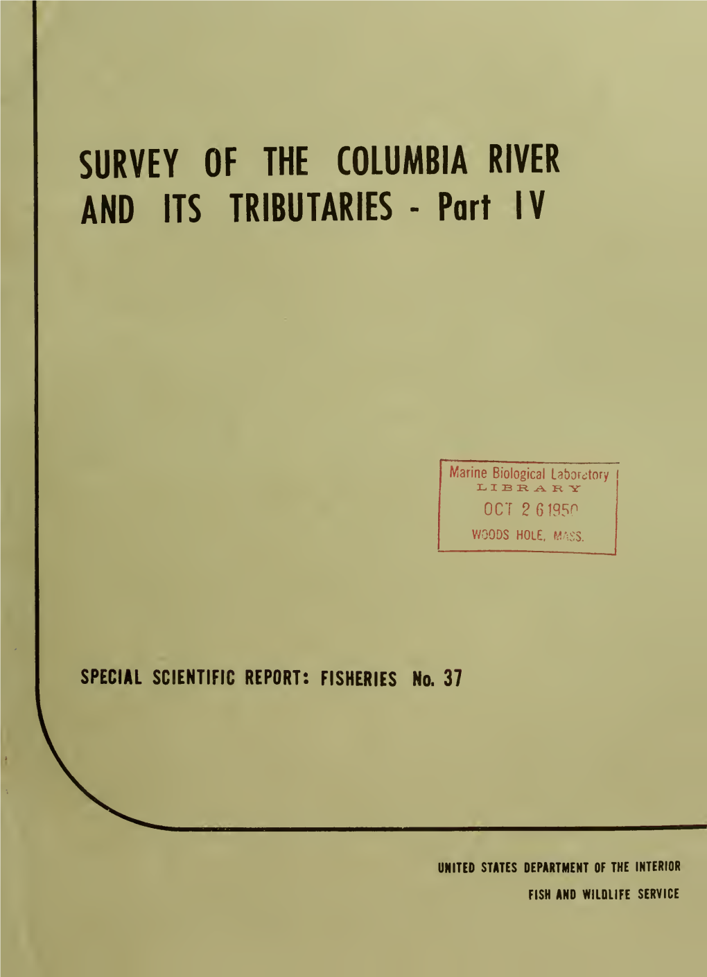 37. Survey of the Columbia River and Its Tributaries