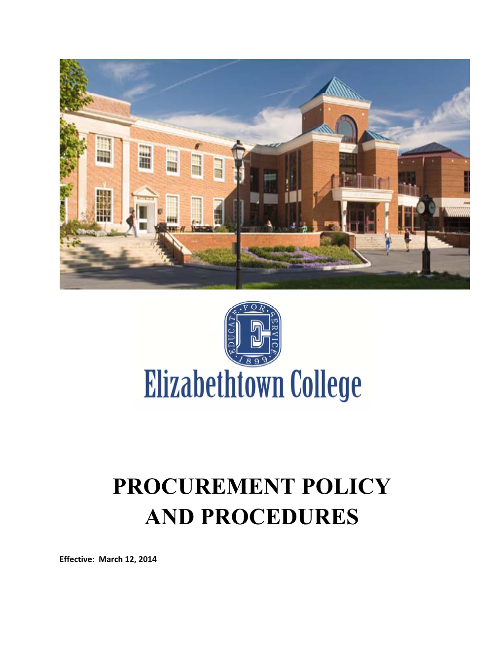 Procurement Policy and Procedures