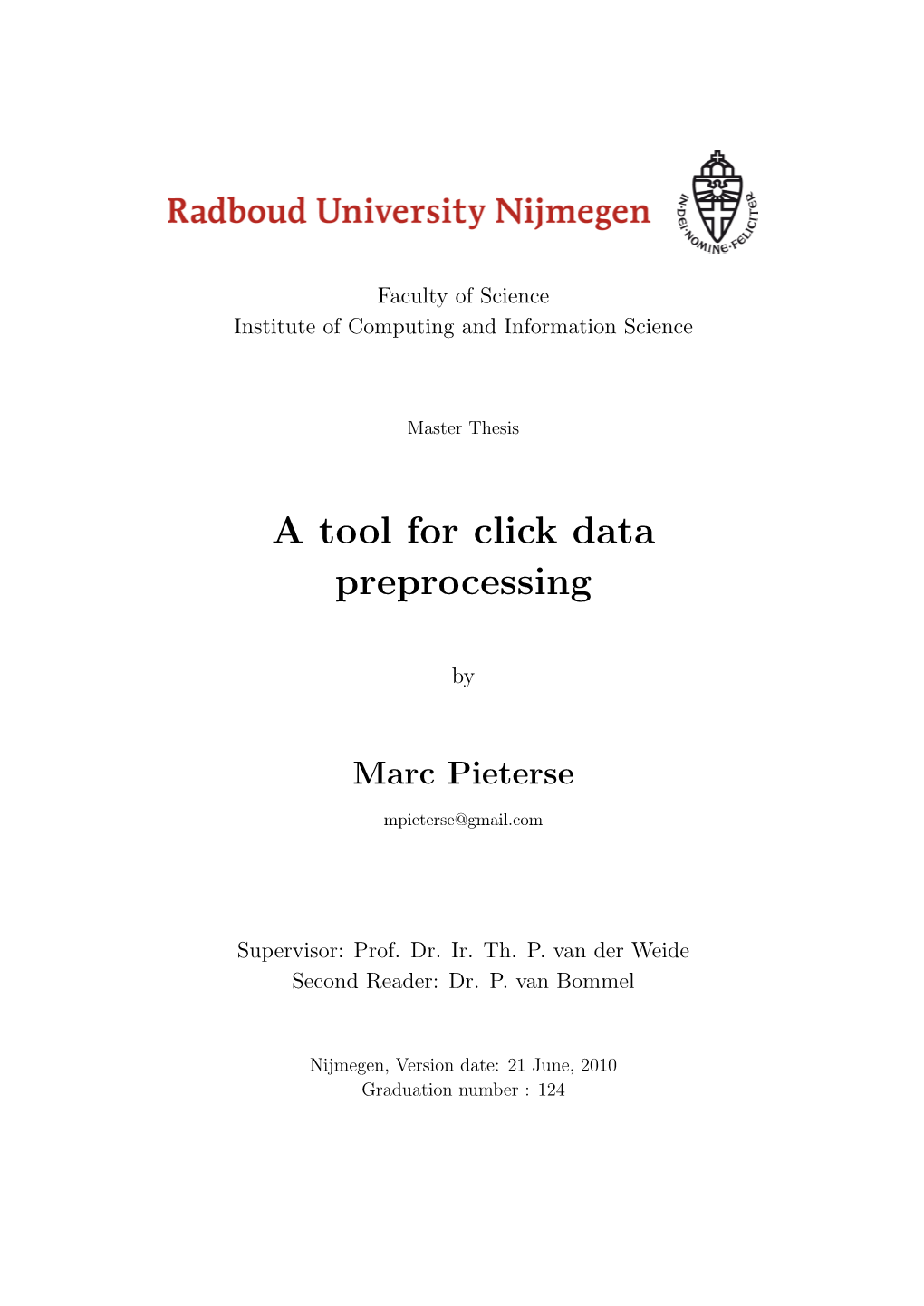 A Tool for Click Data Preprocessing