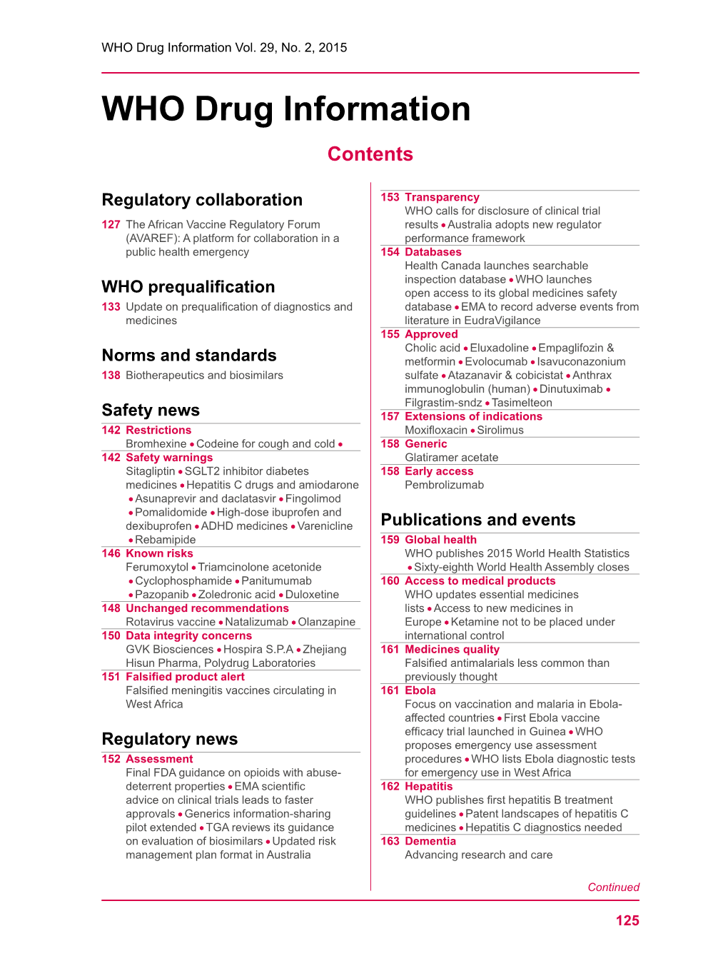 WHO Drug Information Vol