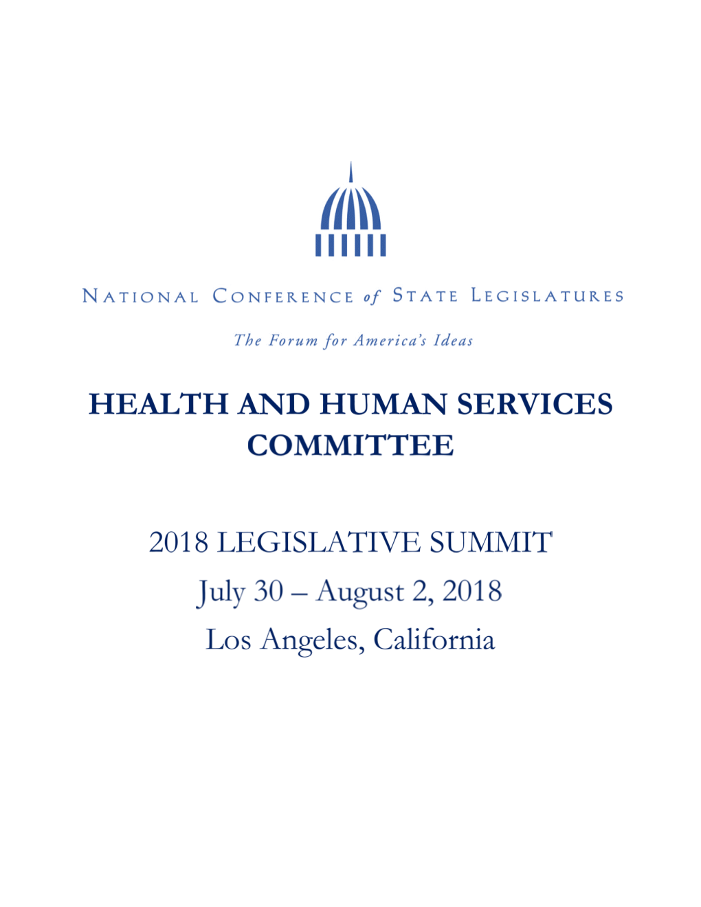 Important Links for NCSL 2018 Legislative Summit