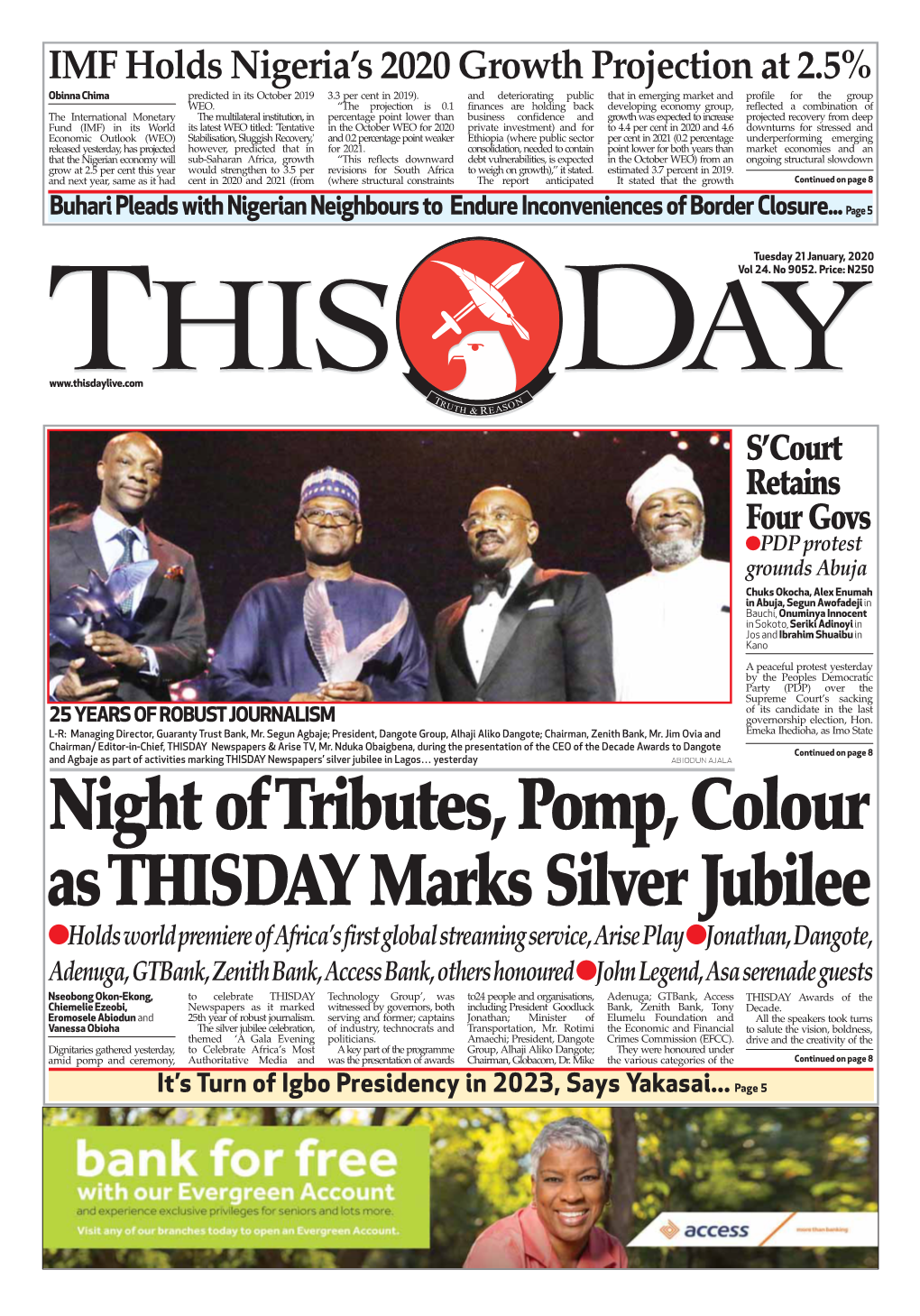 Night of Tributes, Pomp, Colour As THISDAY Marks Silver Jubilee