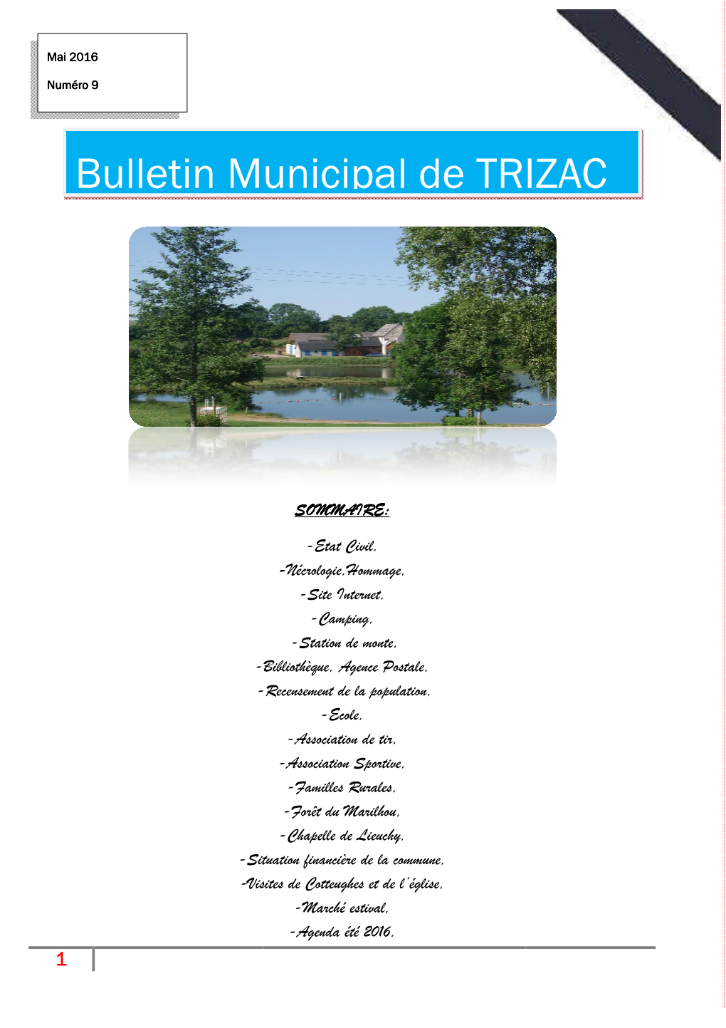 Bulletin Municipal De T Bulletin Municipal De TRIZAC Icipal De