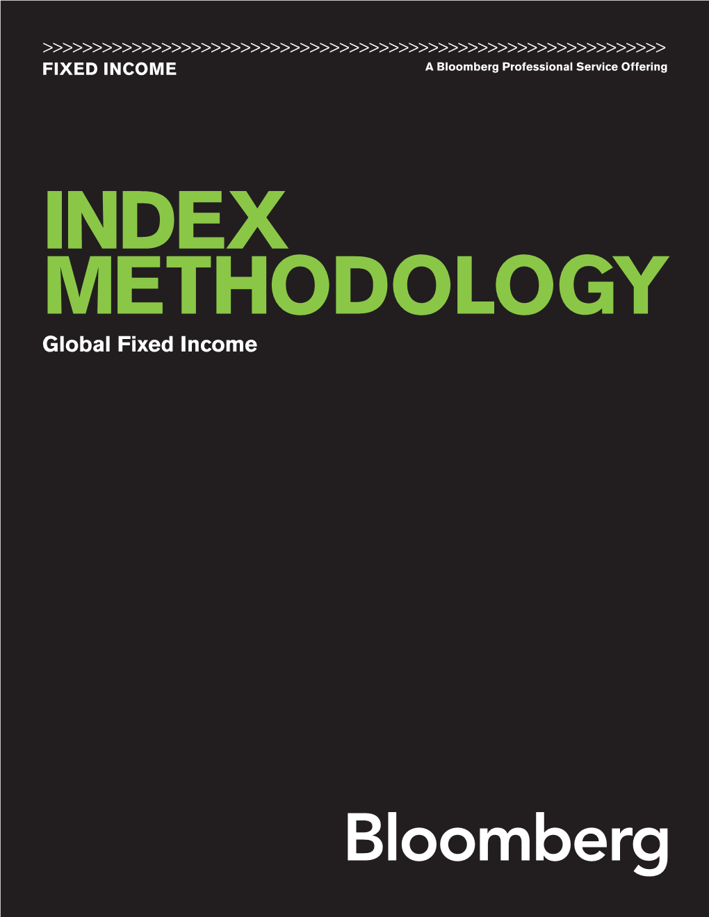 Global Fixed Income INDEX METHODOLOGY