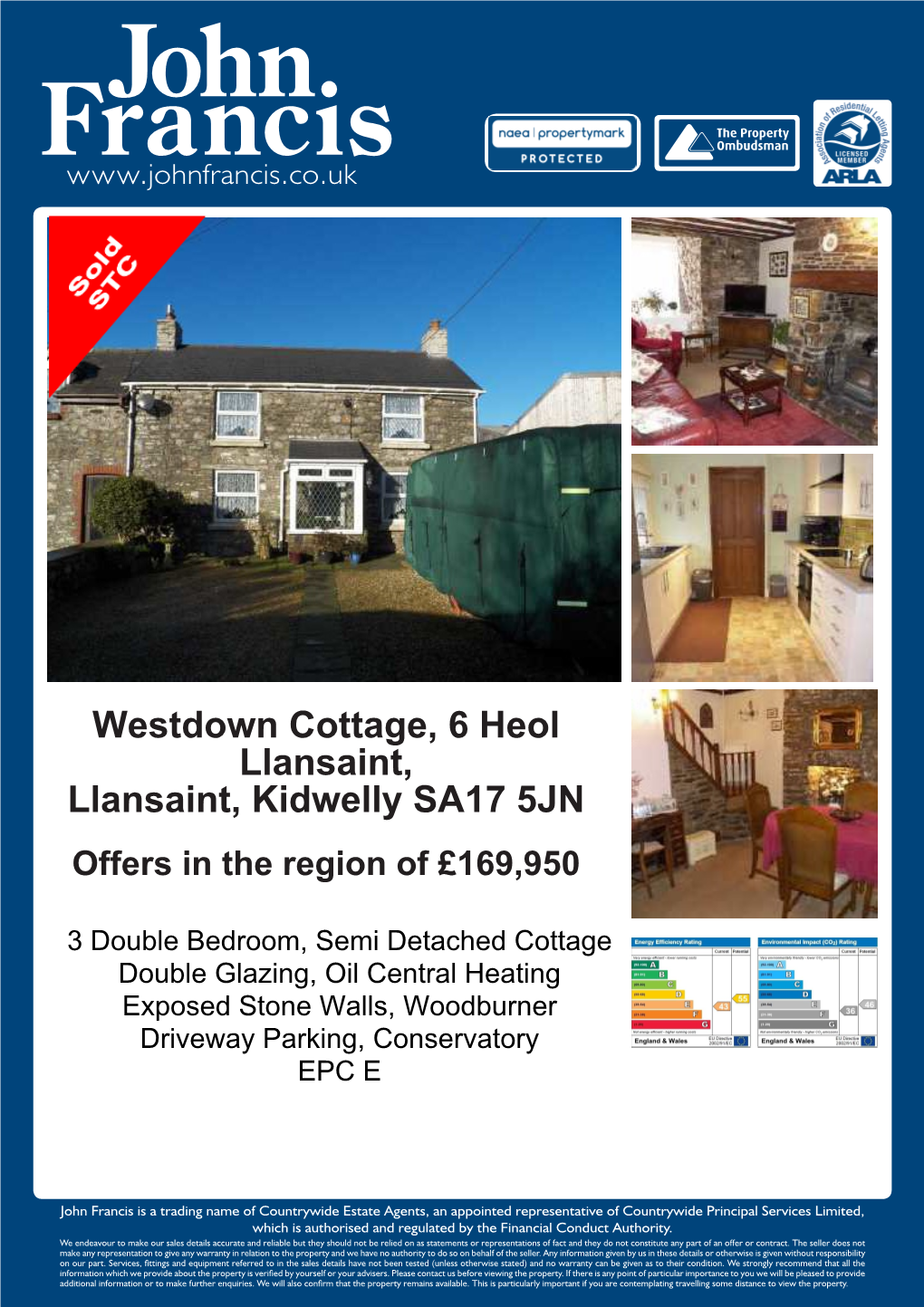 Westdown Cottage, 6 Heol Llansaint, Llansaint, Kidwelly SA17 5JN Offers in the Region of £169,950