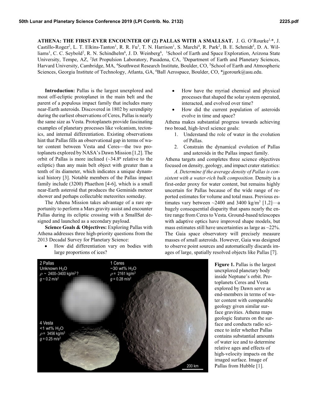 Athena: the First-Ever Encounter of (2) Pallas with a Smallsat