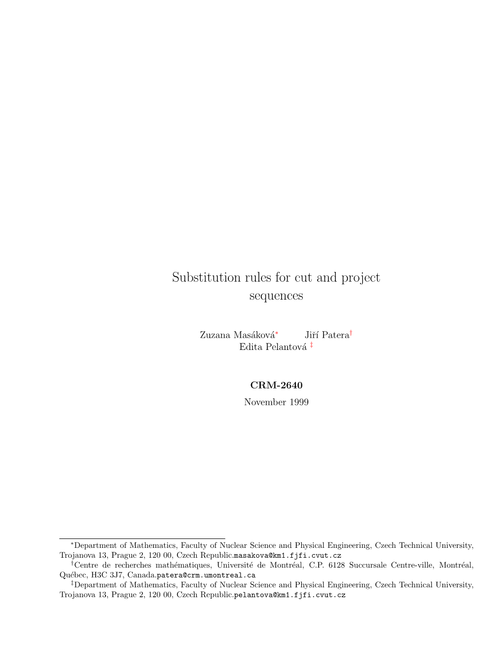 Substitution Rules for Cut and Project Sequences