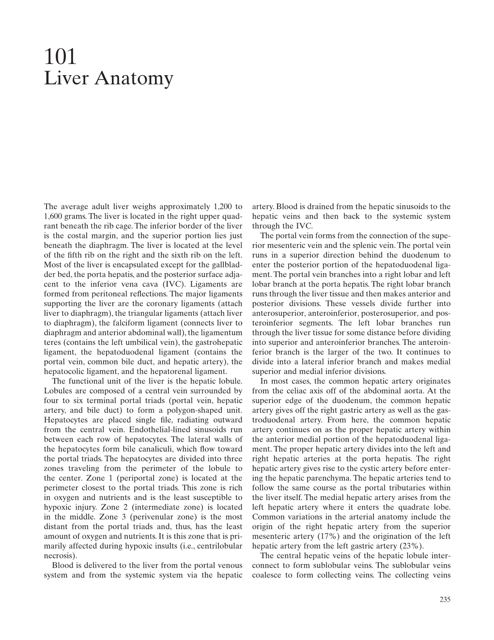 101 Liver Anatomy