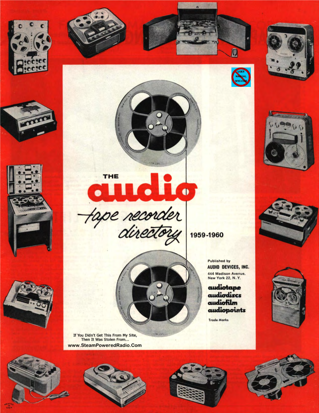 Audio Devices Inc. 1959-1960 Audio Tape Recorder Directory