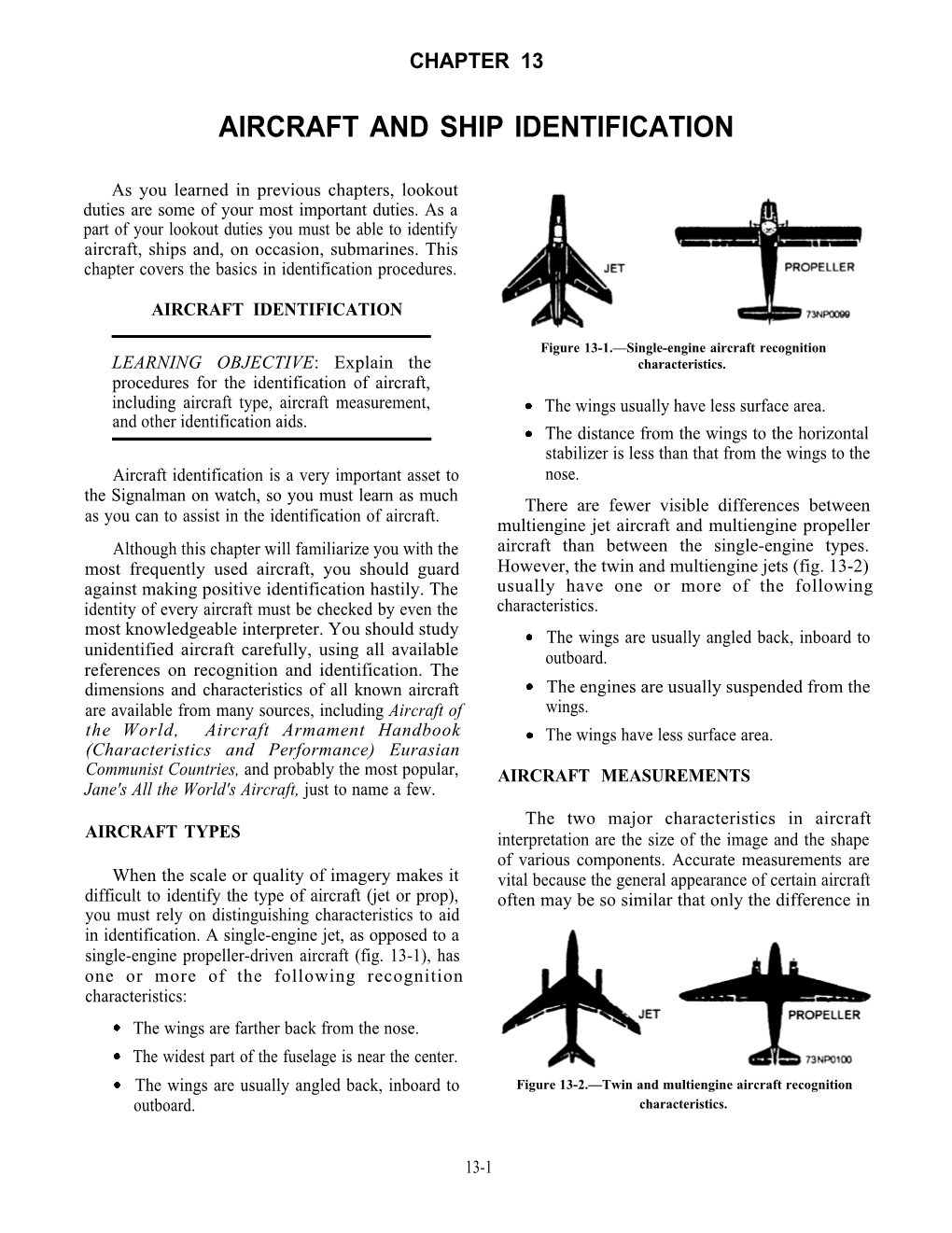 Aircraft and Ship Identification